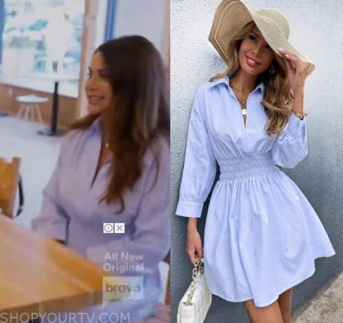 WornOnTV: Jennifer's blue floral print puff sleeve dress on The Real  Housewives of New Jersey, Jennifer Aydin