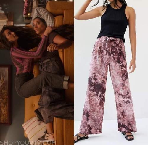 Dollface: Season 2 Episode 4 Liv's Tie Dye Trousers | Shop Your TV