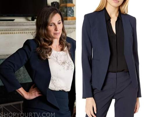 The Dropout: Season 1 Episode 7 Linda's Collarless Blue Blazer | Shop ...