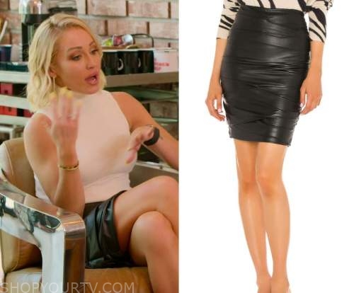 gina ruched pencil skirt brochu walker