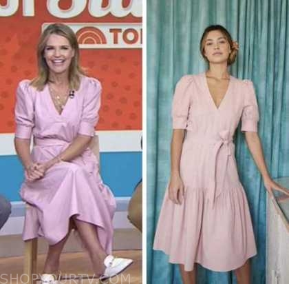 The Today Show: April 2022 Savannah Guthrie's Pink Puff Sleeve Midi ...