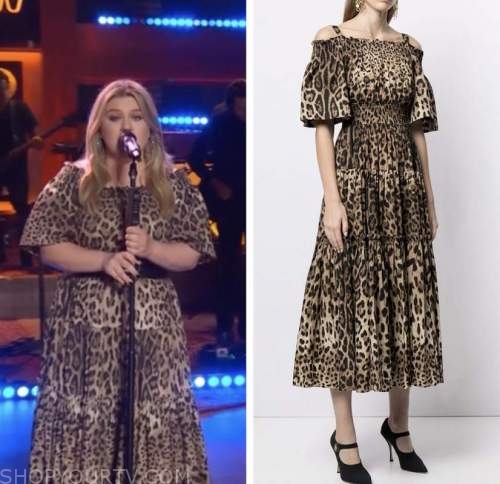 The Kelly Clarkson Show: April 2022 Kelly Clarkson's Leopard Off-the ...