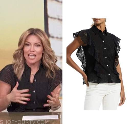 Access Daily: April 2022 Kit Hoover's Black Eyelet Flutter Shirt | Shop ...