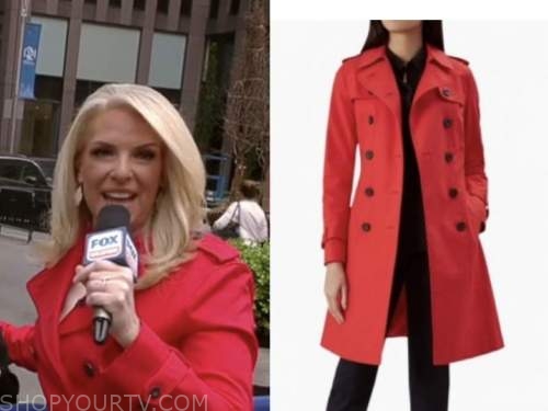 Fox and Friends: April 2022 Janice Dean's Red Trench Coat | Shop Your TV