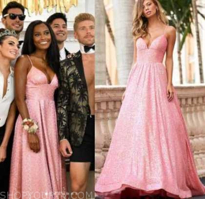 Summer House: Season 6 Episode 14 Ciara's Pink Sequin Prom Dress