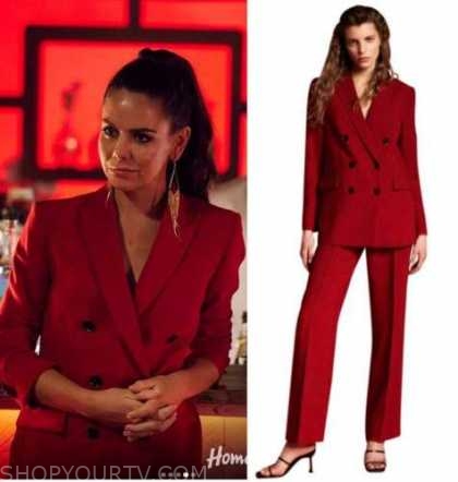 Home and Away: April 2022 Mackenzie's Red Double Breasted Suit | Shop ...