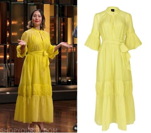 Masterchef (AU): Season 14 Melissa’s Yellow Tiered Dress | Fashion ...