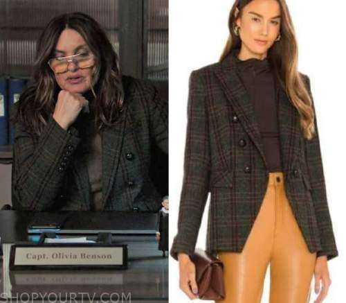 Law and Order SVU: Season 23 Episode 17 Olivia's Plaid Blazer | Shop ...