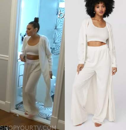 Summer House: Season 6 Episode 14 Paige's White 3-Piece Lounge Set