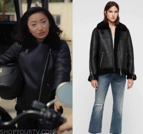 Hacks: Season 2 Episode 6 Shearling Jacket | Shop Your TV