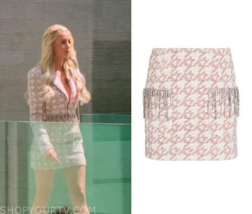 WornOnTV: Heather's Louis Vuitton denim jacket on Selling Sunset