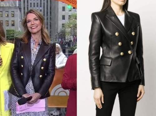 The Today Show: May 2022 Savannah Guthrie's Black Leather Double ...