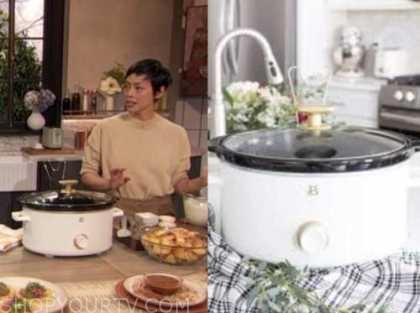 Drew Barrymore Show: May 2022 Pilar Valdes's White 8QT Slow Cooker