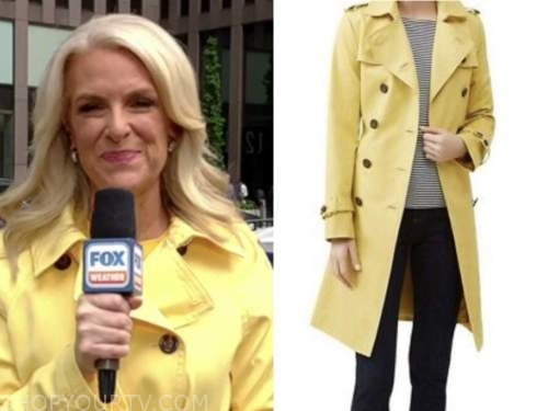 Fox and Friends: May 2022 Janice Dean's Yellow Trench Coat | Fashion ...