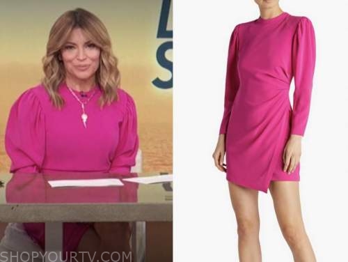 Access Daily: May 2022 Kit Hoover's Hot Pink Puff Sleeve Dress | Shop ...