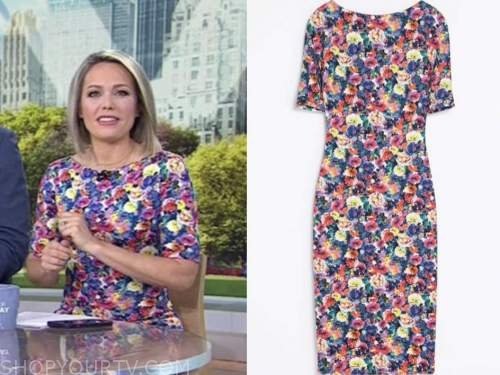 The Today Show: May 2022 Dylan Dreyer's Floral Sheath Dress | Shop Your TV