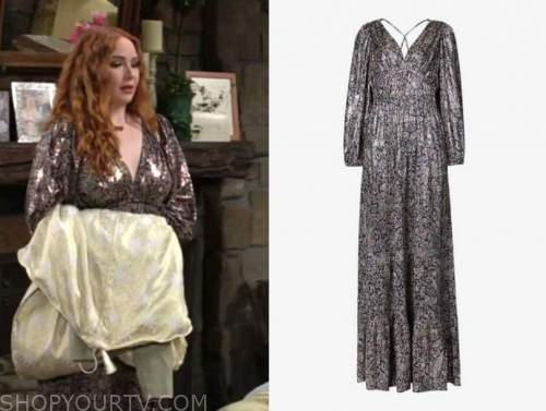 The Young and the Restless: May 2022 Mariah Copeland's Metallic Paisley ...