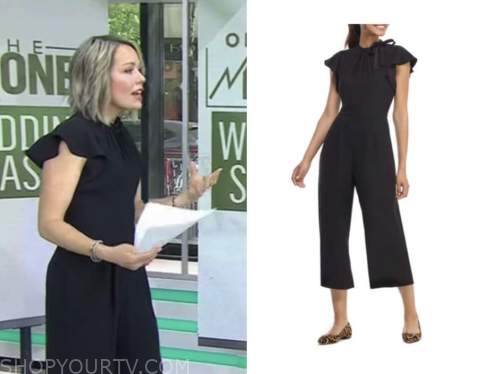 The Today Show: May 2022 Dylan Dreyer's Black Mock Neck Tie Jumpsuit ...