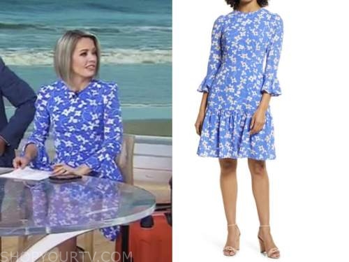 The Today Show: May 2022 Dylan Dreyer's Blue and White Floral Print ...