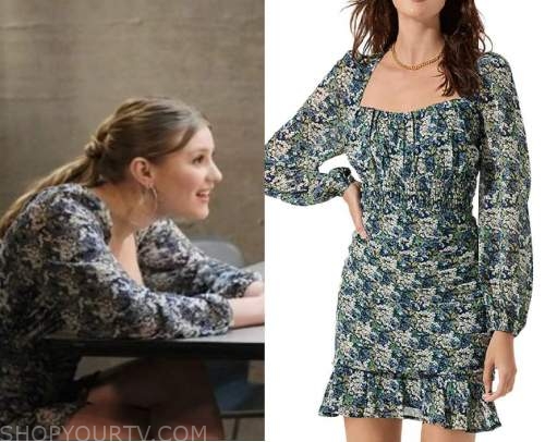 Days Of Our Lives: April 2022 Allie's Floral Smocked Mini Dress | Shop ...