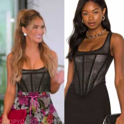 Perfect Stranger Jenna Lace Corset Top Black