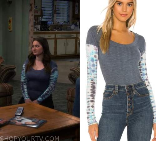 The Conners: Season 4 Episode 18 Harris' Tie Dye Long Sleeve Top | Shop ...