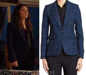 Girls5eva: Season 2 Episode 6 Dawn's Blue Plaid Blazer | Shop Your TV