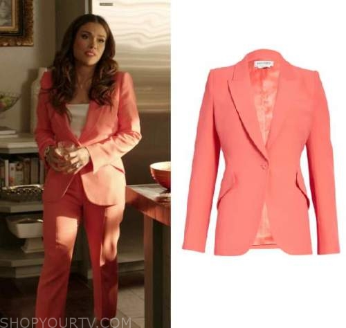 Dynasty: Season 5 Episode 10 Cristal's Coral Blazer | Shop Your TV