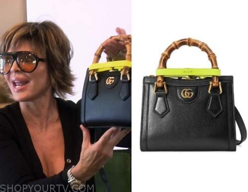 Real Housewives of Beverly Hills: Season 12 Episode 2 Lisa's Black Bamboo  Strap Bag