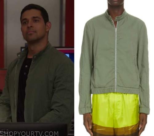 NCIS: Season 19 Episode 19 Torres' Green Bomber Jacket | Shop Your TV