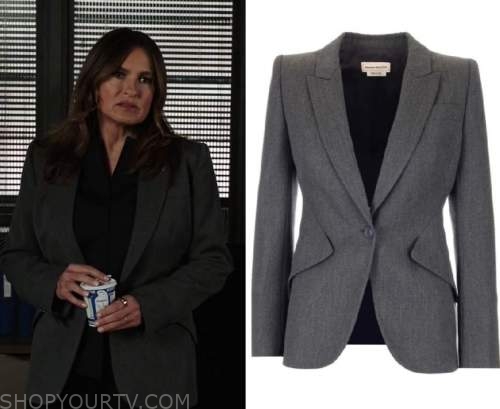 Law and Order SVU: Season 23 Episode 20 Olivia's Grey Blazer | Shop Your TV