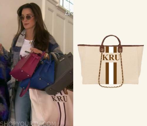 Lisa Vanderpump's Monogrammed Handbag