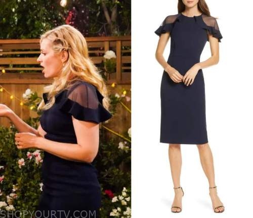 The Neighborhood: Season 4 Episode 22 Gemma's Ruffled Dress | Shop Your TV