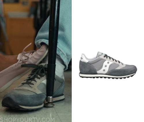 Saucony Sneakers in grey worn by Will Byers (Noah Schnapp) as seen in  Stranger Things Tv series outfits (Season 4 Episode 1)