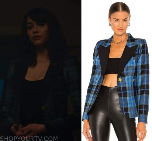 Riverdale: Season 6 Episode 16 Blue Plaid Blazer | Shop Your TV