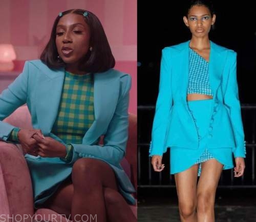 Ziwe: Season 2 Episode 5 Ziwe's Blue Blazer & Skirt Set | Shop Your TV