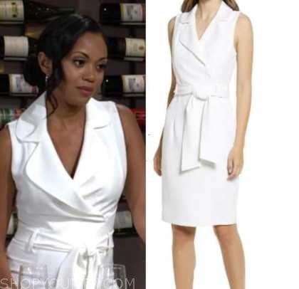 The Young and the Restless: May 2022 Amanda Sinclair's White Sleeveless ...