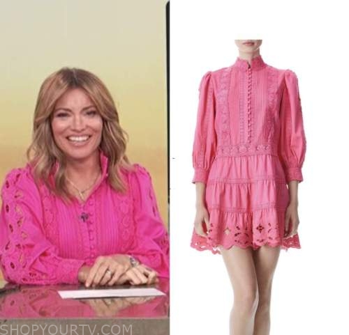 Access Daily: June 2022 Kit Hoover's Hot Pink Lace Shirt Dress | Shop ...