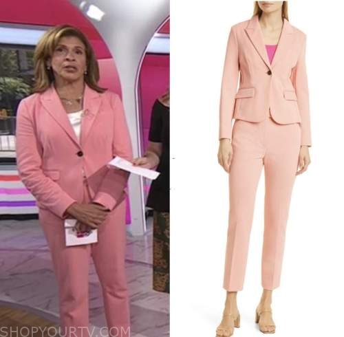 The Today Show: May 2022 Hoda Kotb's Coral Pink Blazer and Pant Suit ...