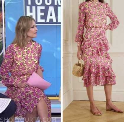 The Today Show: June 2022 Savannah Guthrie's Pink and Yellow Floral ...