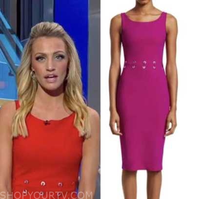 Fox and Friends: June 2022 Carley Shimkus's Red Grommet Waist Sheath ...