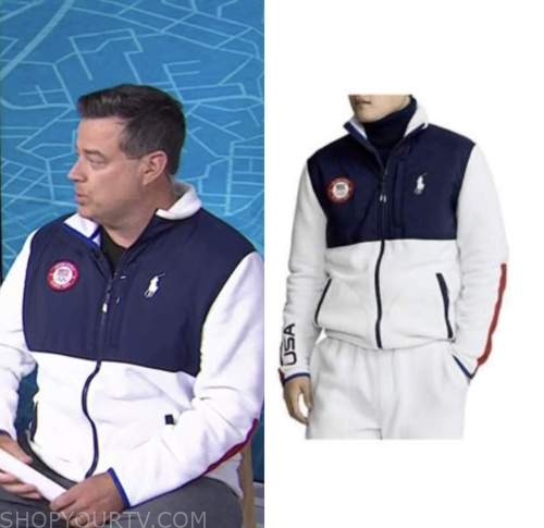 The Today Show: June 2022 Carson Daly's Colorblock Team Usa Olympics 