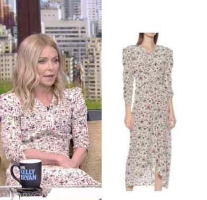 Live with Kelly and Ryan: June 2022 Kelly Ripa's Yellow and Pink Floral ...