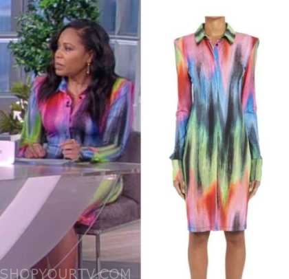 The View: June 2022 Lindsey Granger's Multicolor Shirt Dress | Fashion ...