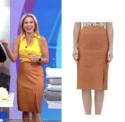 Michael Kors Knee-length Dresses worn by Rebecca Jarvis as seen in Good  Morning America on June 27, 2023