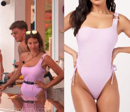 Love Island Uk Season 8 Episode 16 Ekin Sus One Shoulder Bikini Shop Your Tv 4787