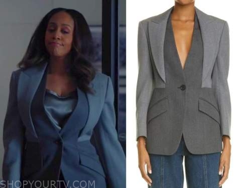 All Rise: Season 3 Episode 3 Lola's Two Tone Grey Blazer | Shop Your TV