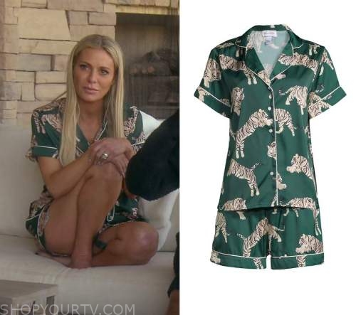 Dorit Kemsley's Cat Print Louis Vuitton Pajamas