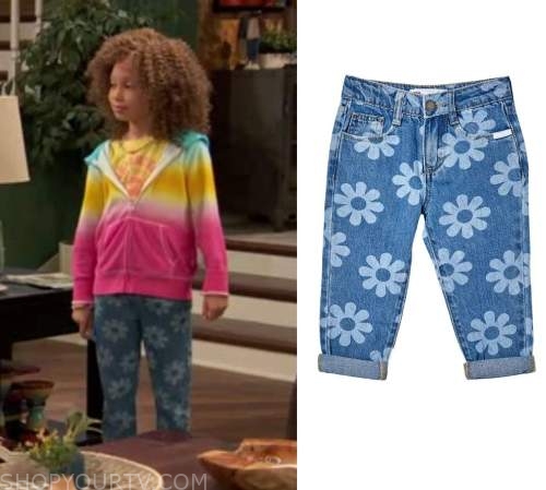 WornOnTV: Alice's plaid shirt and floral jeans on Ravens Home, Mykal-Michelle Harris