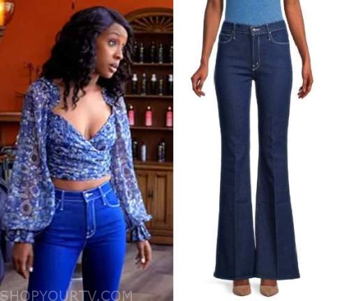 WornOnTV: Karen's blue cropped wrap jacket on Tyler Perrys Sistas